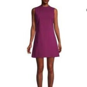 Alice + Olivia Serina Sleeveless Open Back Mini Dress in Amethyst Size M